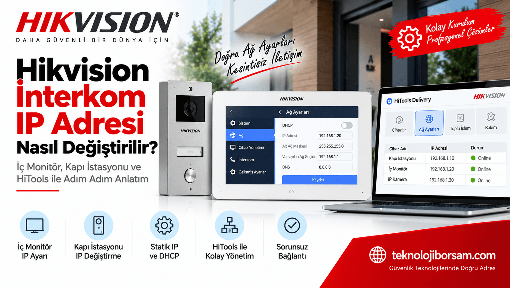 Hikvision İnterkom IP Adresi Nasıl Değiştirilir? | IP Ayar Rehberi