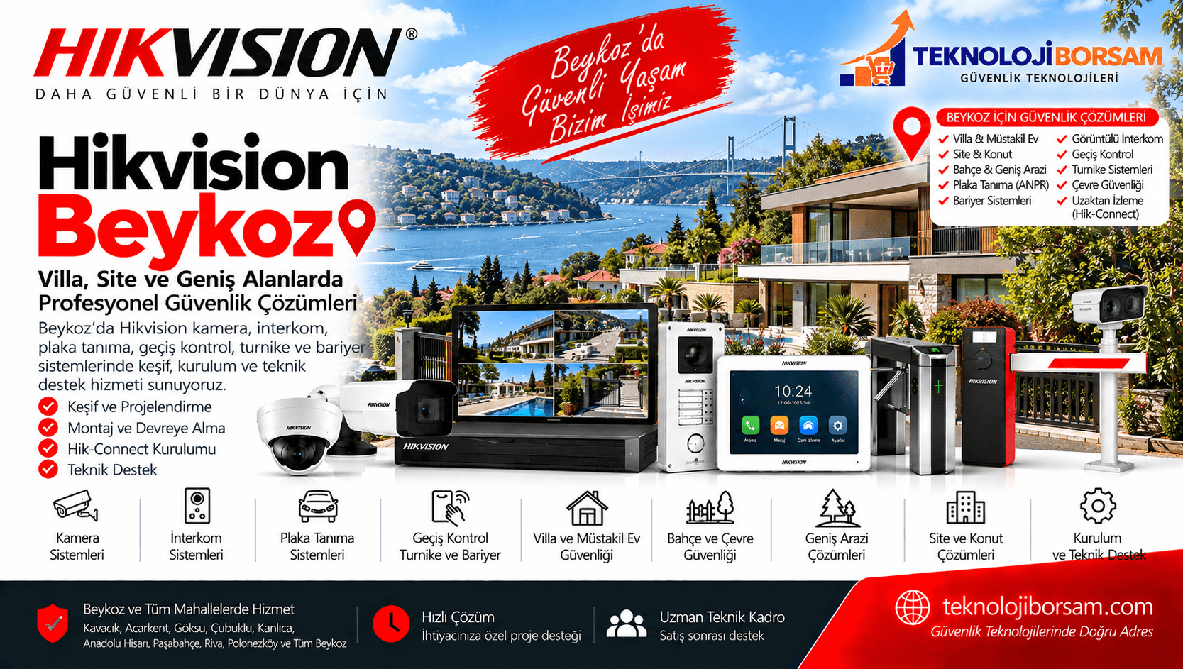 Hikvision Beykoz | Villa Kamera ve Güvenlik Sistemleri