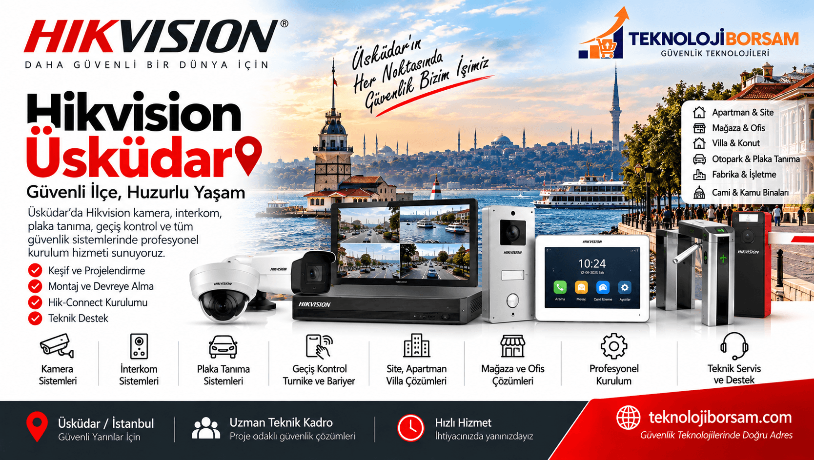 Hikvision Üsküdar | Kamera ve İnterkom Sistemleri Kurulumu