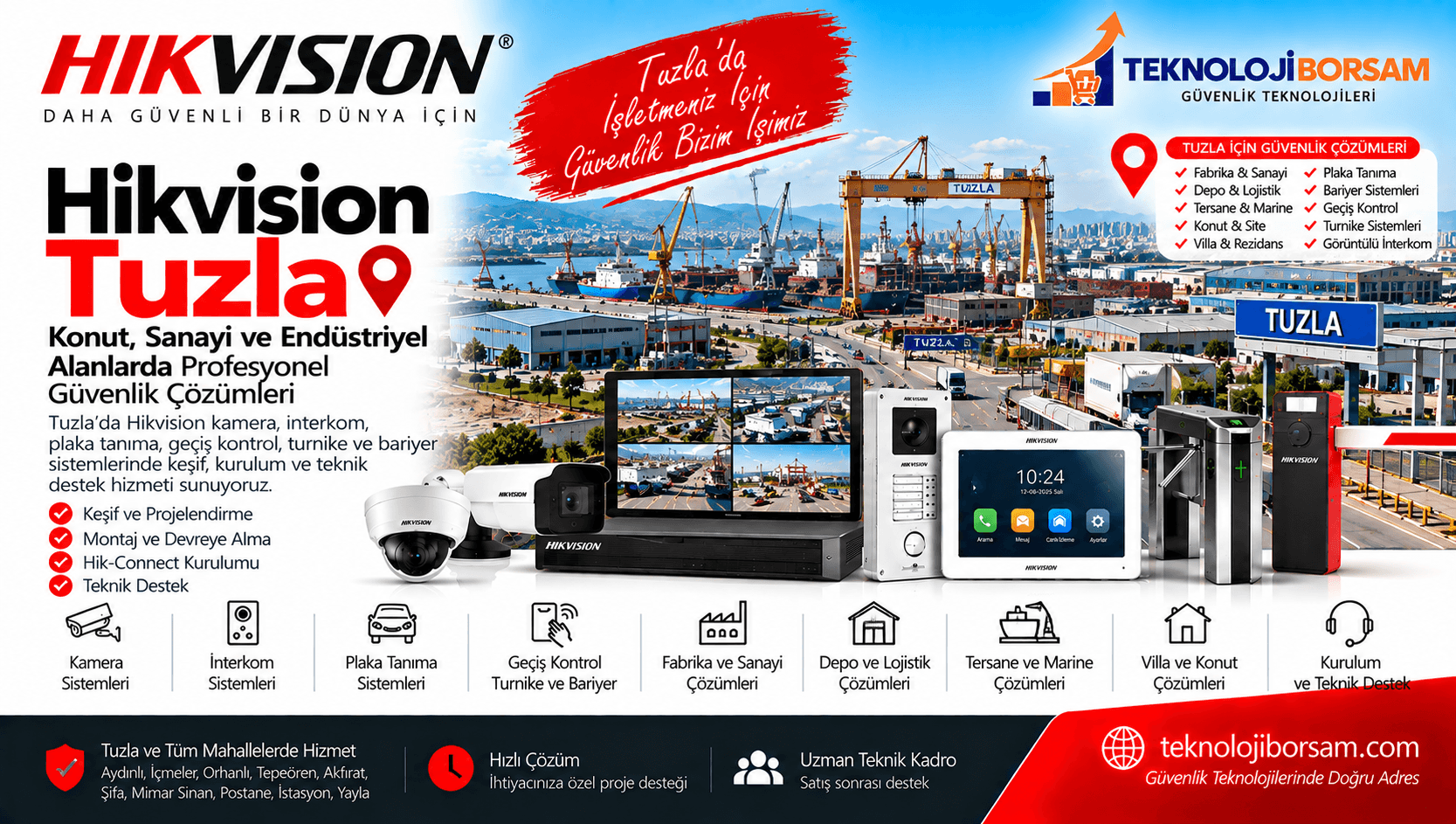 Hikvision Tuzla | Kamera ve Endüstriyel Güvenlik Sistemleri