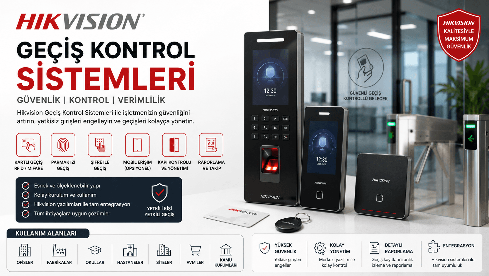 Hikvision Geçiş Kontrol Sistemleri Yetkili Satıcısı | Teknolojiborsam