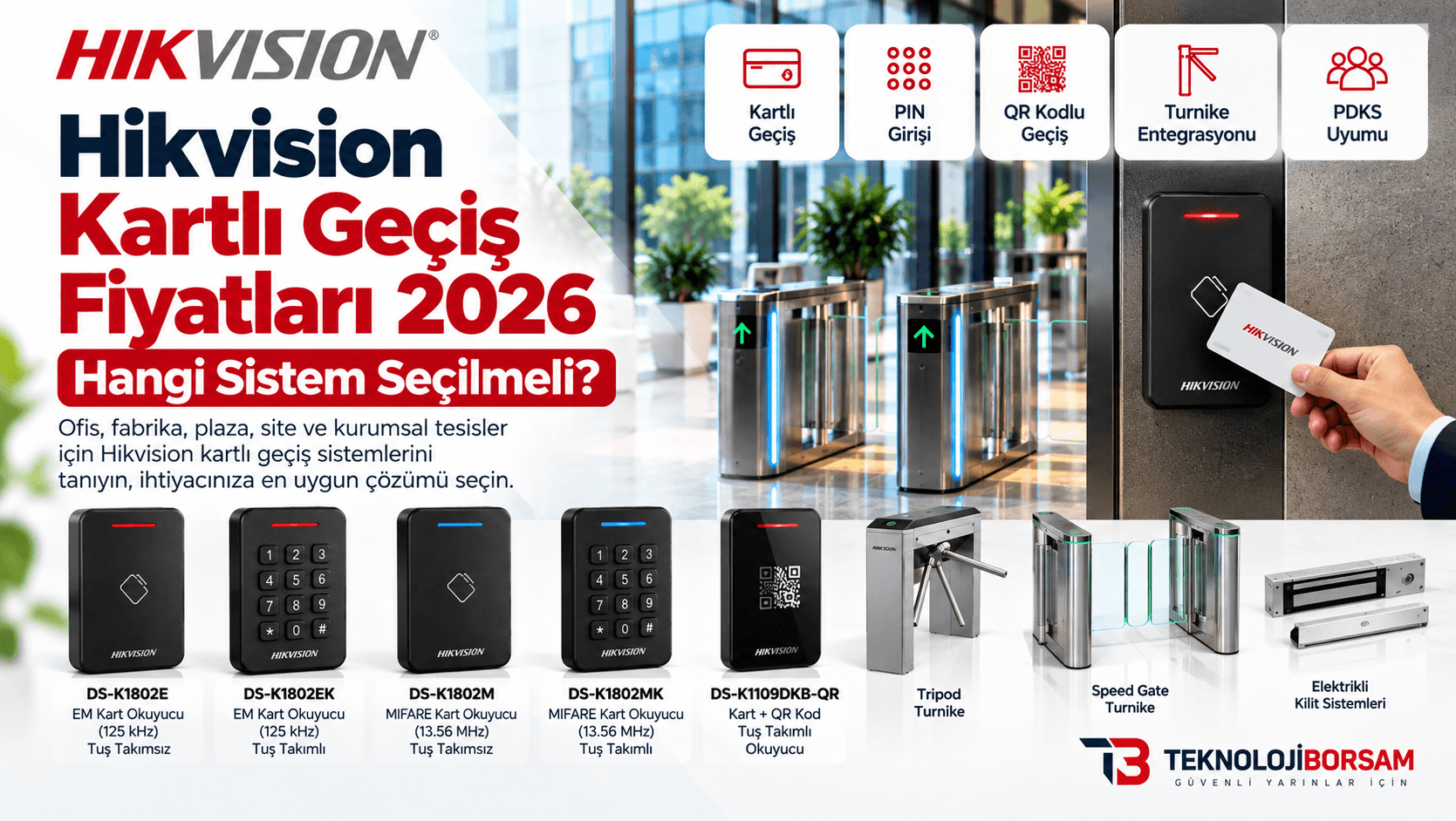 Hikvision Kartlı Geçiş Fiyatları 2026 – Sistem ve Model Seçimi