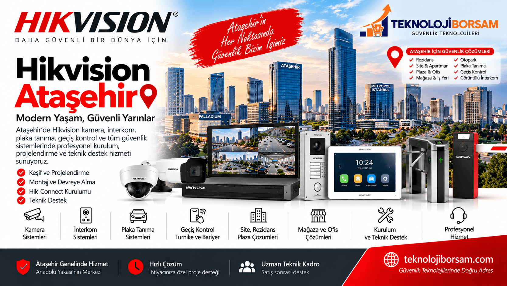 Hikvision Ataşehir | Kamera ve Güvenlik Sistemleri Kurulumu