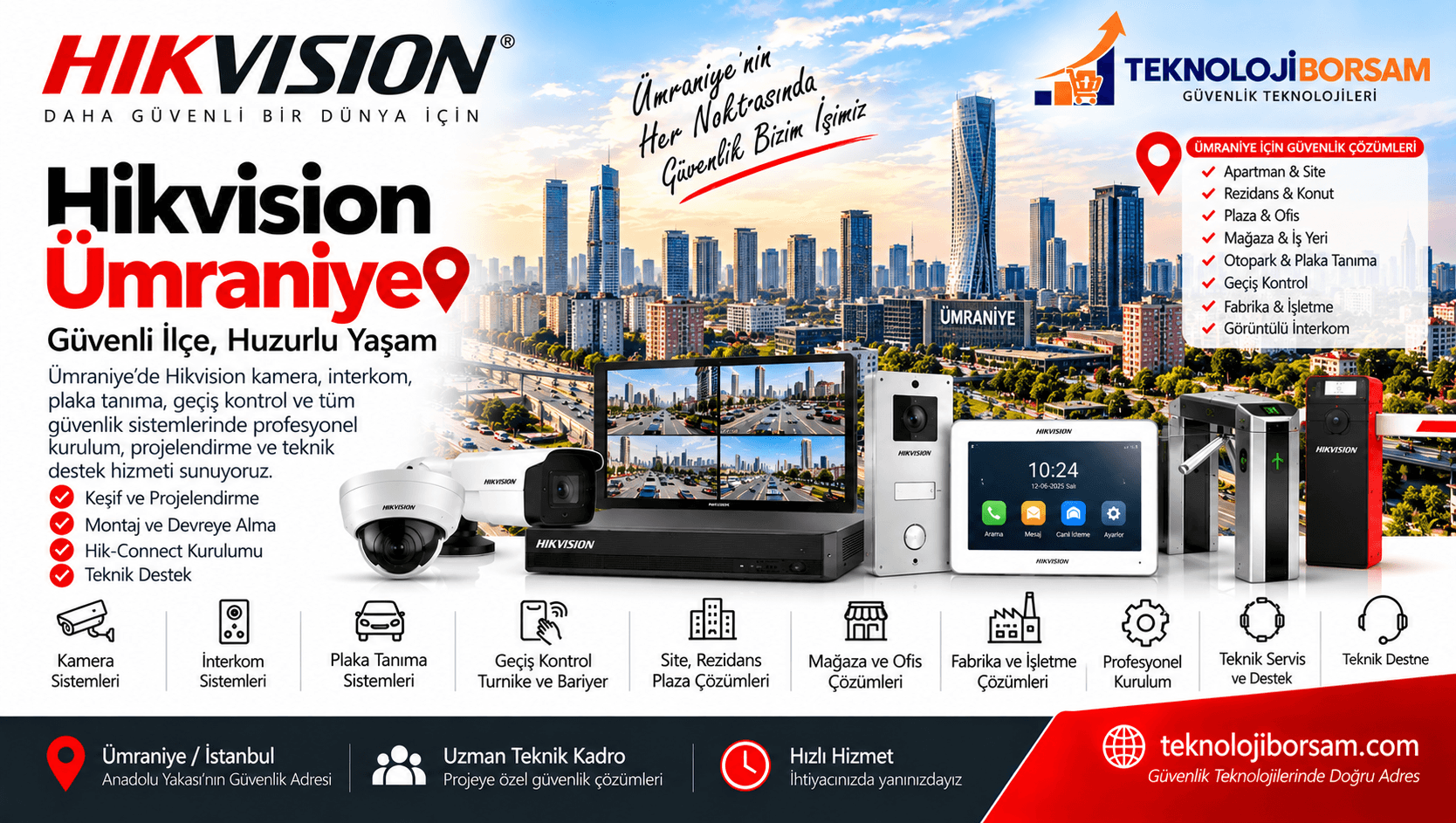 Hikvision Ümraniye | Kamera ve Güvenlik Sistemleri Kurulumu