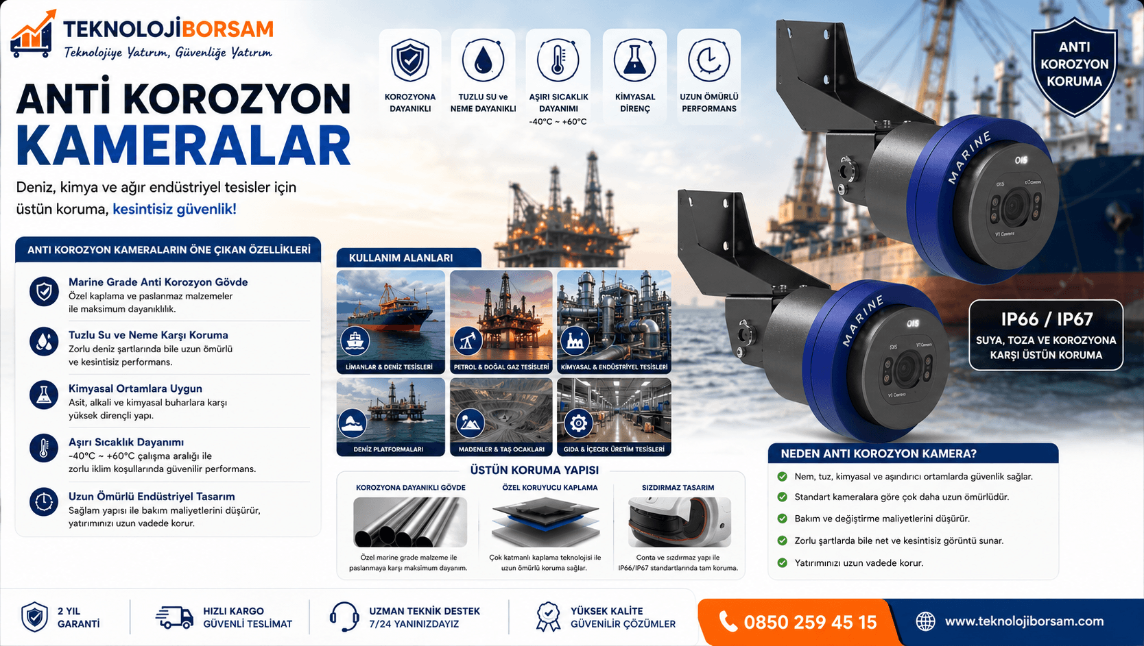 Anti Korozyon Kamera Nedir? Marine Tipi Güvenlik Kameraları Nerelerde Kullanılır?