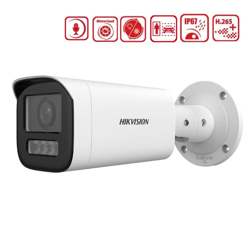 Hikvision DS-2CD1643G2-LIZSU/SL 4 MP ColorVu Sesli & Işıklı IP Kamera | Varifocal - IP KAMERALAR - Hikvision