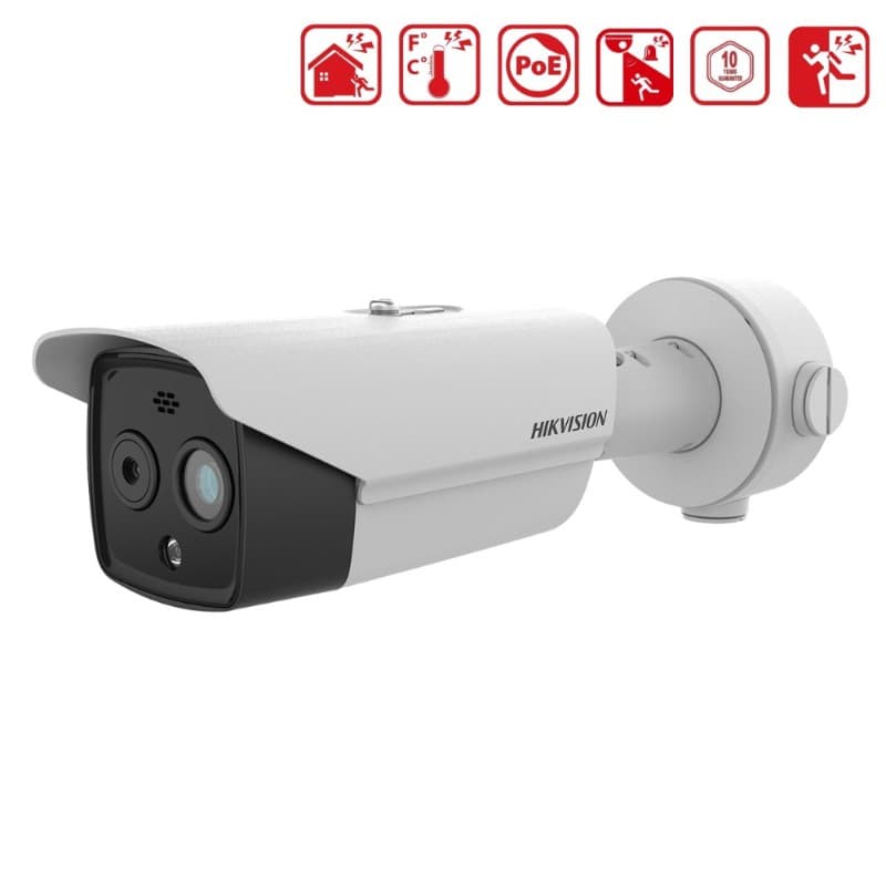 Termal + Optik Bi-spectrum IP Bullet Kamera - TERMAL KAMERALAR - Hikvision