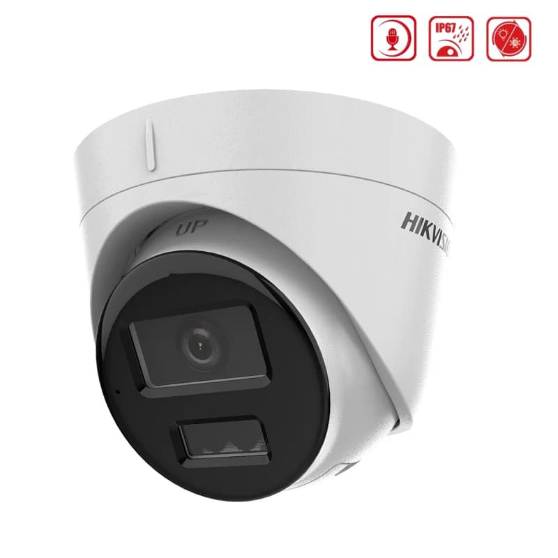 HIKVISION DS-2CD1343G2-LIUF 4MP 2.8mm Akıllı Çift Işık Mic. AcuSense Dome IP Kamera - IP KAMERALAR - Hikvision