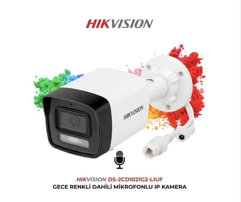 Hikvision 16'lı IP Kamera Güvenlik Seti (Hikvision 16'lı IP Kamera Seti | 16xDS-2CD1021G2-LIUF + DS-7616NI-Q1 + 2TB HDD) - Ürün Görseli 2