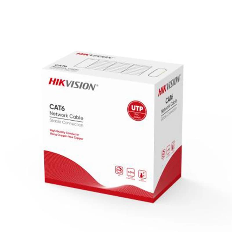 HIKVISION 1LN6UZC0 U/UTP 305 METRE PVC 24 AWG %100 BAKIR GRI RENK CAT6 Kablo - DATA & LAN KABLOLARI - Hikvision