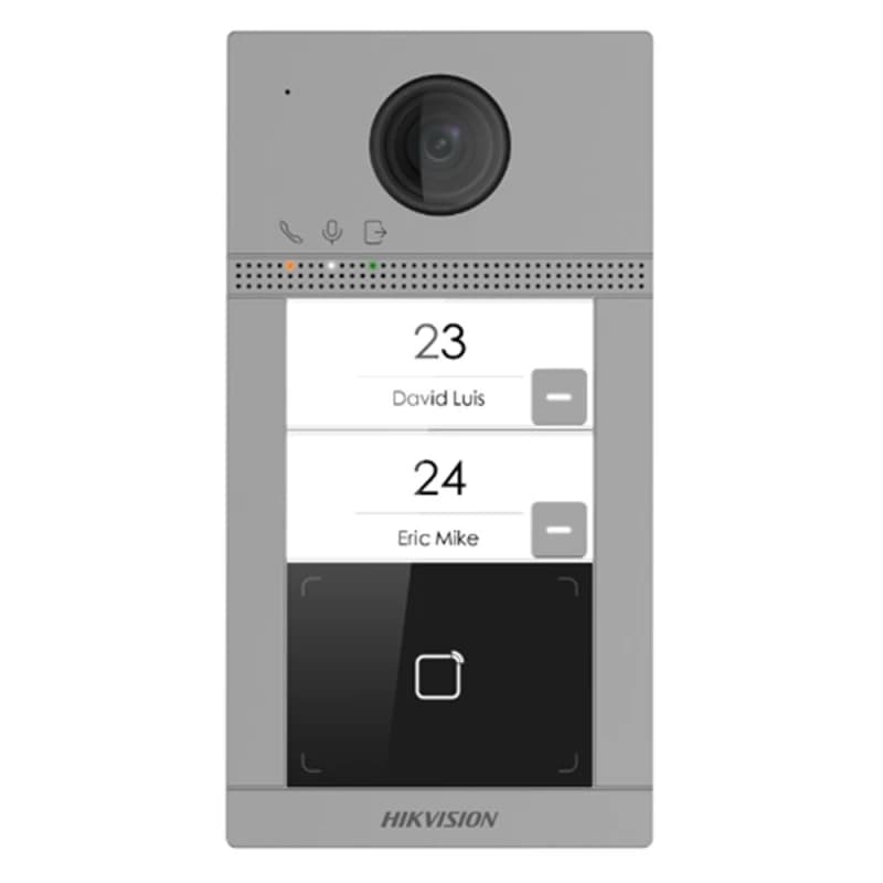 Hikvision DS-KV8213-WME1 2 Butonlu 2MP IP Villa Dış Kapı Ünitesi – Wi-Fi, PoE, Mifare, 2 Kapı Rölesi - DIŞ ÜNİTELER - Hikvision