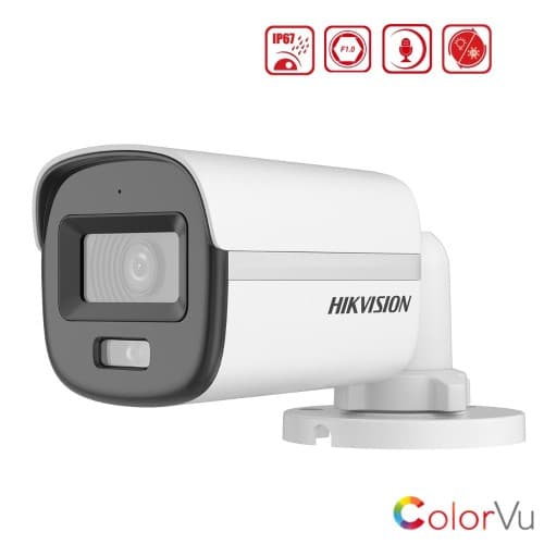 2MP 2.8mm Akıllı Çift Işık Mic. ColorVu Mini Bullet Kamera - HİBRİT KAMERALAR - Hikvision