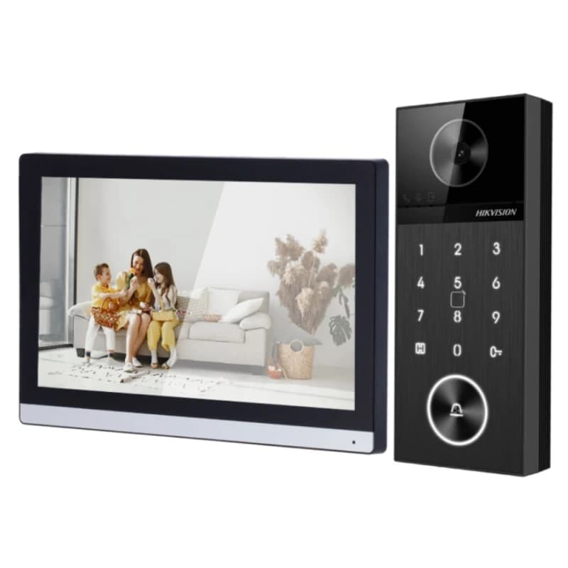 Hikvision DS-KIS612-P IP Görüntülü Villa İnterkom Kiti | 4MP Wi-Fi Görüntülü Diafon Seti - VİLLA KİTLERİ - Hikvision