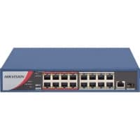Hikvision DS-3E0318P-E/M 16 Port 100 Mbps PoE Yönetilemez Switch - POE SWITCH - Hikvision